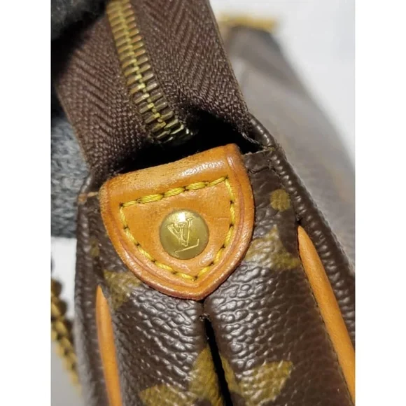 Authentic Louis Vuitton Monogram Canvas Eva Pochette Bag Brown - Picture 10 of 15